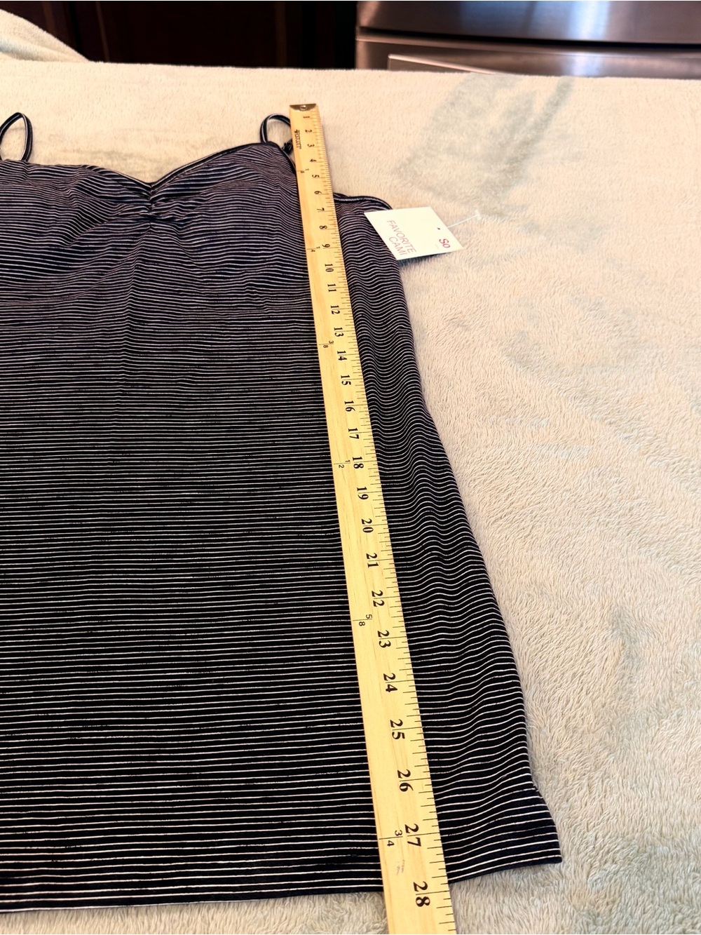 SO Black & Gray Striped Ruched Cami Tank with Adjustable Straps XXL - Picture 11 of 13